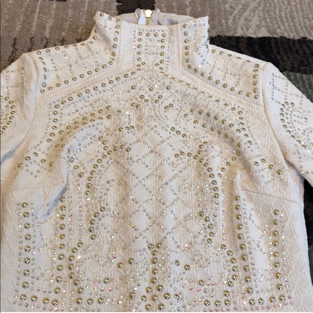 Rhinestone Trendy Glam Dress - Picture 3 of 5